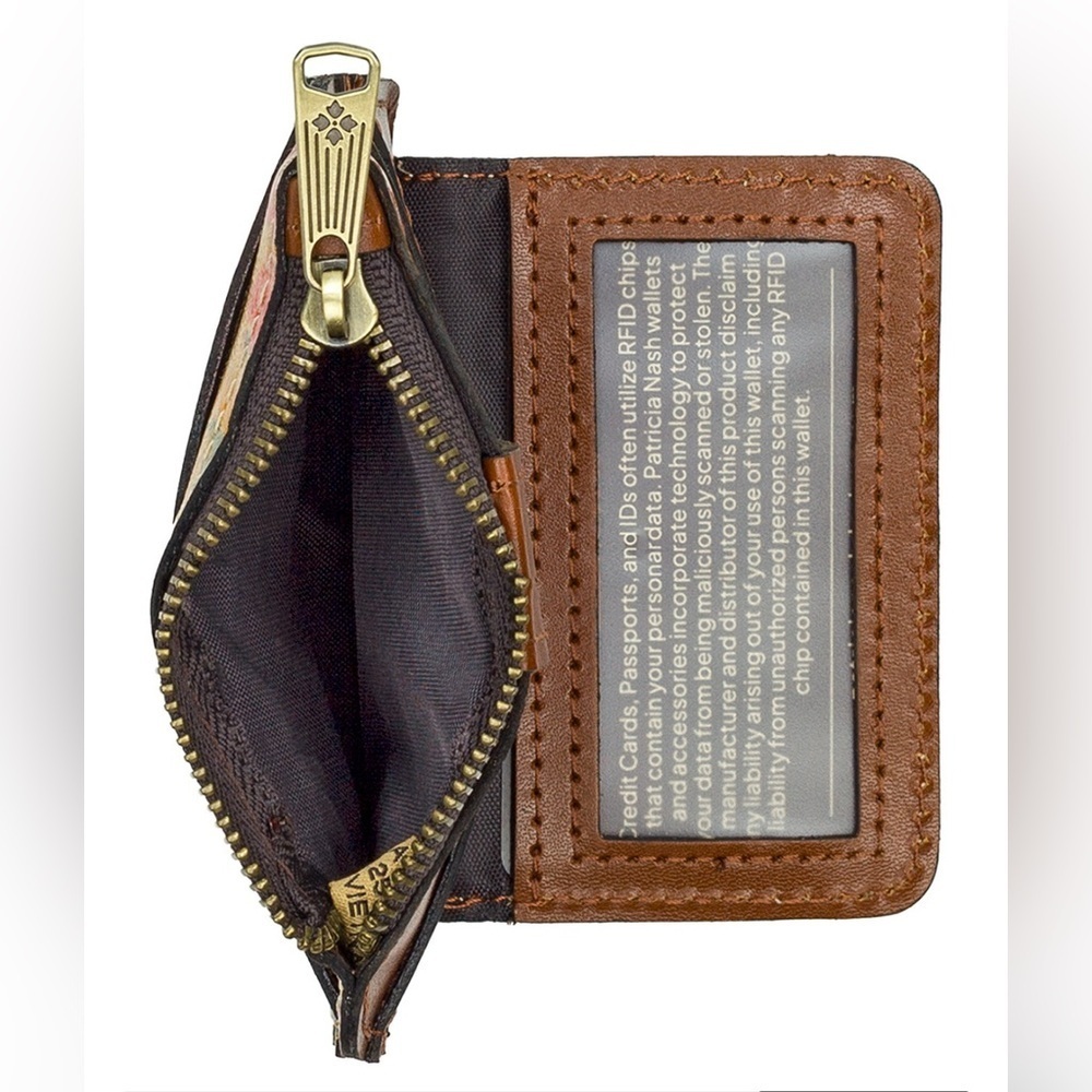 NWT Patricia Nash Cassis Leather Doorways to Italy ID Wallet - Picture 6 of 7
